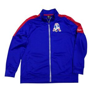 NEW ENGLAND PATRIOTS NFL Boston Casual Full Zip Light Jacket Mens Large